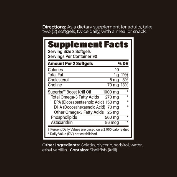 Omega-3 Phospholipid (100% Pure Krill Oil)