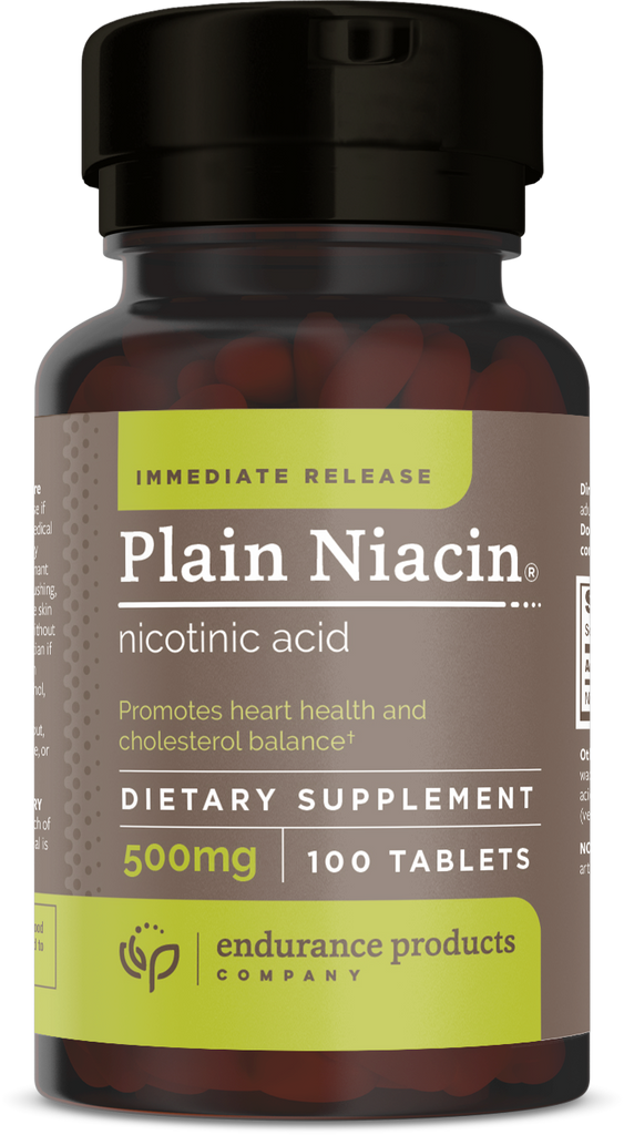 EP® PLAIN NIACIN 500mg (Nicotinic Acid) Endurance